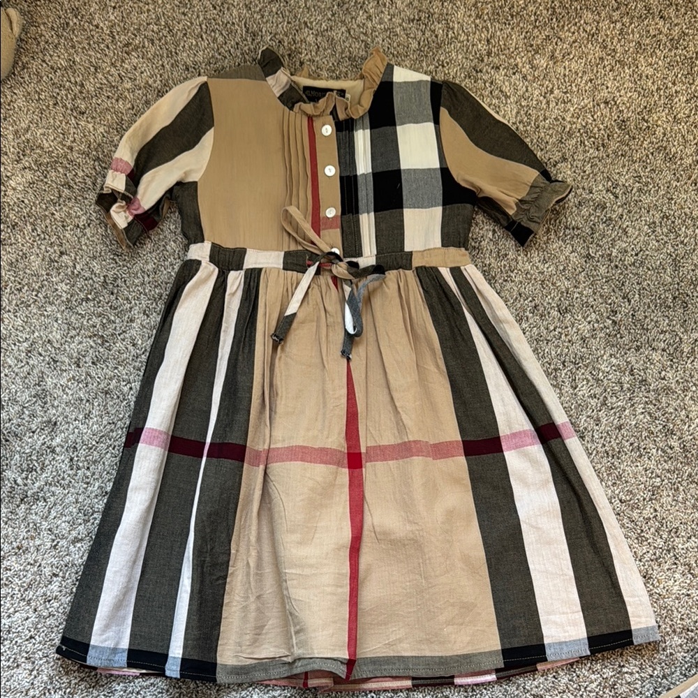 Burberry Style Plaid Dress